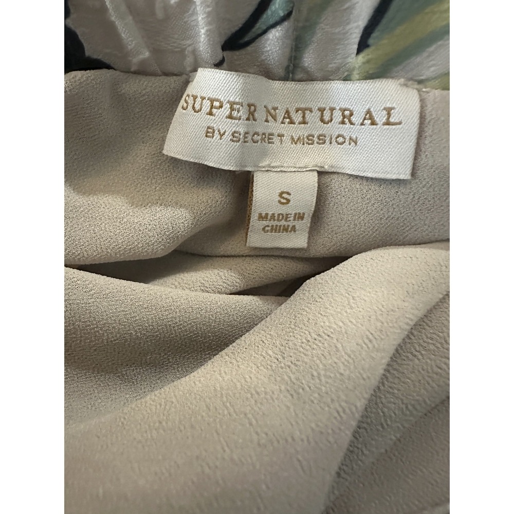 Super Natural x Secret Mission Jungle Safari Open Leg Slit Maxi Skirt Size Small - Picture 8 of 14